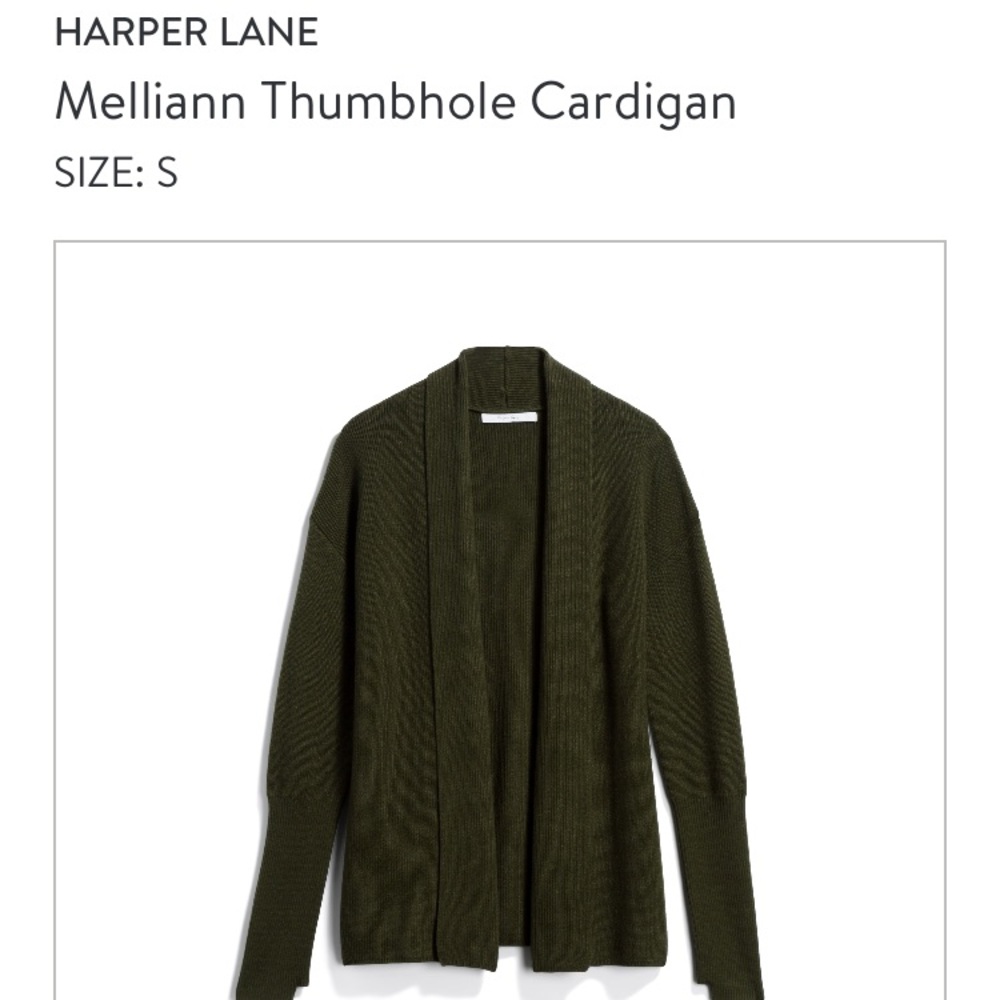 Harper Lane olive Green cardigan